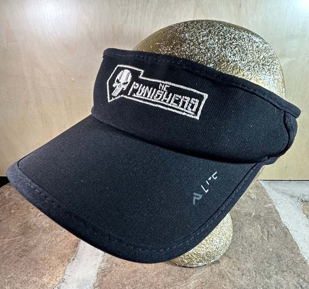 The Punishers Black Visor Pacific Headwear adjustable